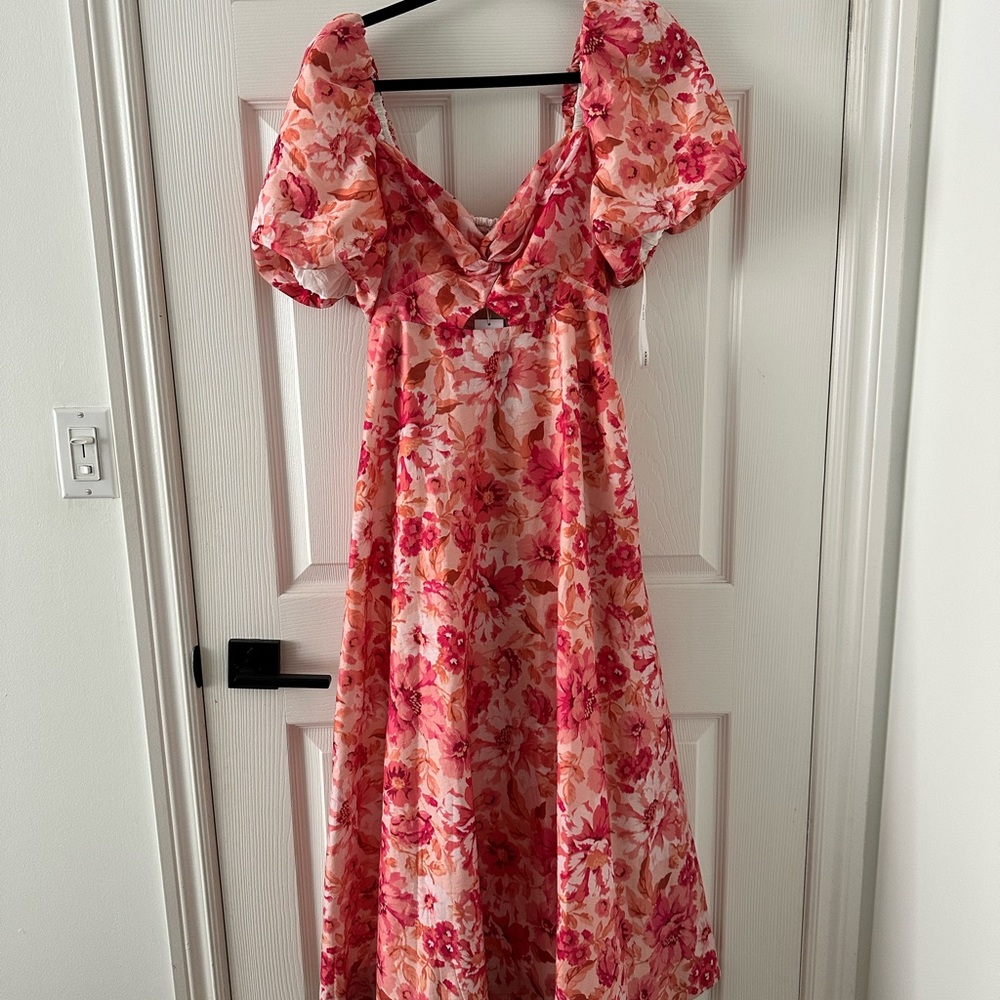 Floral Orange/Pink Dress